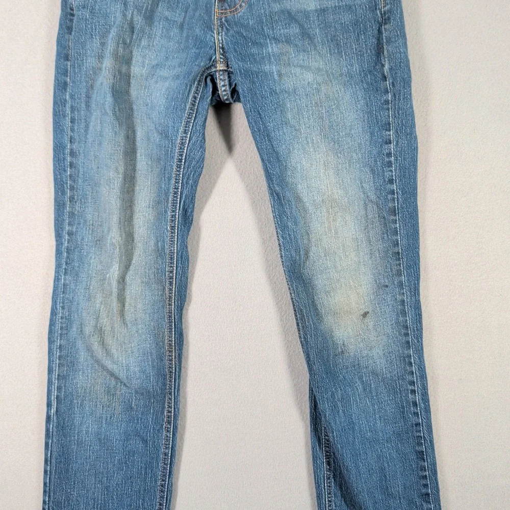 Levi's 512 Mens Jeans W28‎ L32 Blue Denim Straight Fit